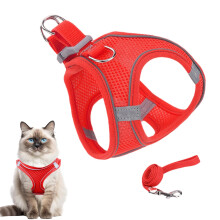Cat Walking Harness Small Medium Large Pet Vest Harness With Leash Set For Hiking Training Outdoor Camping