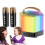 Wireless Karaoke Machine, RGB Light, Wireless Speaker, Outdoor LED, 2 Mics, Black 1