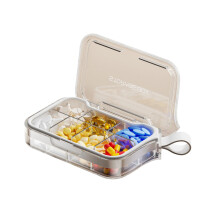 Organisateurs hebdomadaires portatifs-7 Blanc translucide