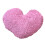 Soft Polyester Filled Love Designs Cushion Ideal for Home-Pink 1