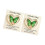 Cadeau élégant transparent de carte de message de poche de-Vert 1