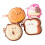 Bloc-Notes adhésifs de forme amusante, 4 pièces,-Série desserts 1
