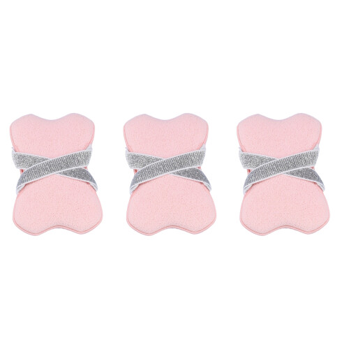 3Pieces Soap Savers Bag with Secure Strap For Multipurpose-Pink