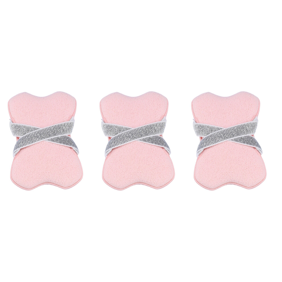 Soft Sponge Soap Container Bag 3PCS For Bubble Creation-Pink