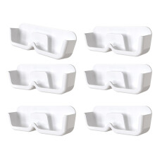 Wall Mounted Glasses Storage Box Easy Installation-White