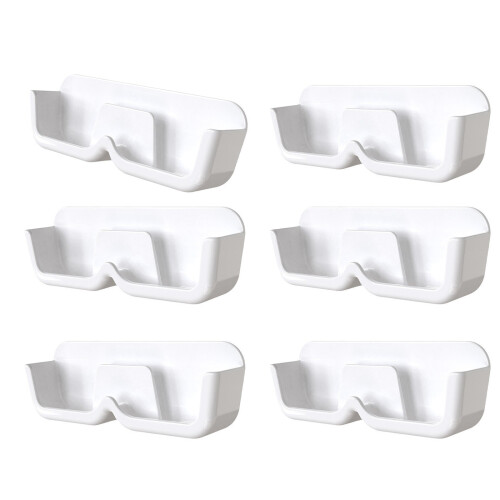 Wall Mounted Glasses Storage Box Easy Installation-White