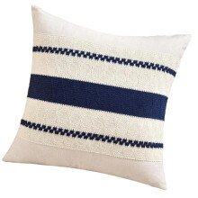 Housse de coussin style bohémien, tissu en-Bleu marine 45x45cm