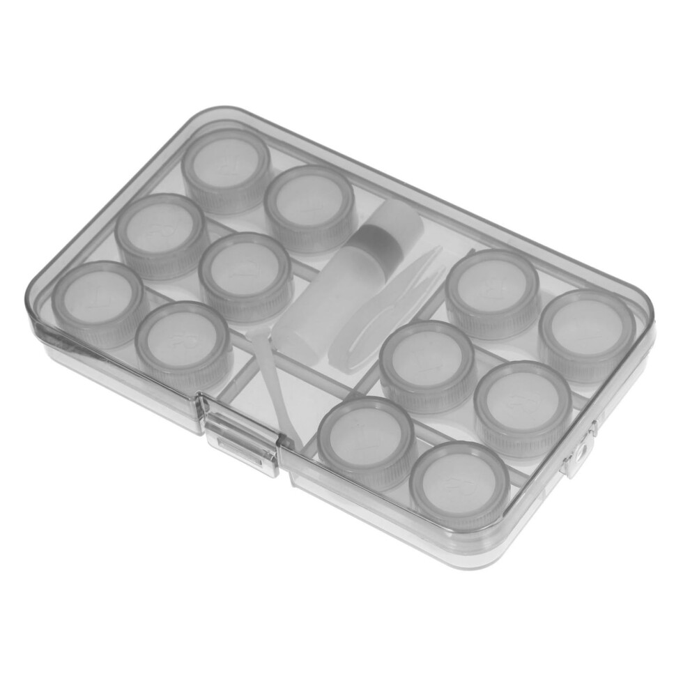 1Set Leash Holder Leakproof Organizer Container for Cosmetic Lenses Practical Lens Case for Travel and Elegant