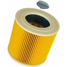 Filtro de cartucho de alta eficiência para aspiradores de pó Kärcher, encaixe perfeito, verdadeira captura HEPA, fácil manutenção, pacote com 1