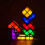Classic Games Revival, 7 Χρώματα Στοιβαζόμενα Παζλ Led3D Diy, Μαγικά Τουβλάκια που Συνδέονται με 4