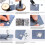 Stainless Steel Grommets For Fabric Craft Projects, Transparent Storage Box With Easy Installation Process 6
