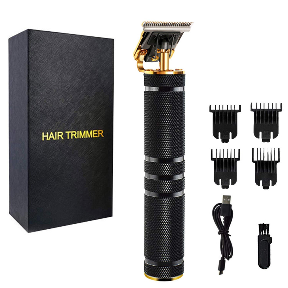 Precision Hair Trimmers - Professional Clippers with Sharp T Blade, Quiet & Cordless Operation, Durable Steel Blade for Long-lasting Performance,