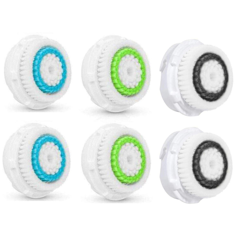 Gentle Cleansing Experience, 6Pcs Non-Porous Super Soft Brushes, Compatible With Mia 1, Mia 2, Deep Pore Cleansing, Promotes Collagen And Elasticity,