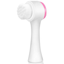 Scuab Brístíle Míne le haghaidh Glanadh Domhain na bPoll, Dearadh 2-in-1 le Scuab Silicone Bog le haghaidh Scafa Mín, Éifeachtach chun Salachar,