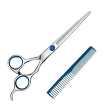 Japanse roestvrijstalen haarschaar, ergonomische comfortabele handgreep, voorkomt gespleten haarpunten met vlijmscherpe bladen, 18 cm professionele