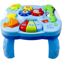 Mesa musical auxiliar para levantar e andar, design portátil para aprendizagem precoce, centro de atividades com luzes e sons coloridos, aprimora a