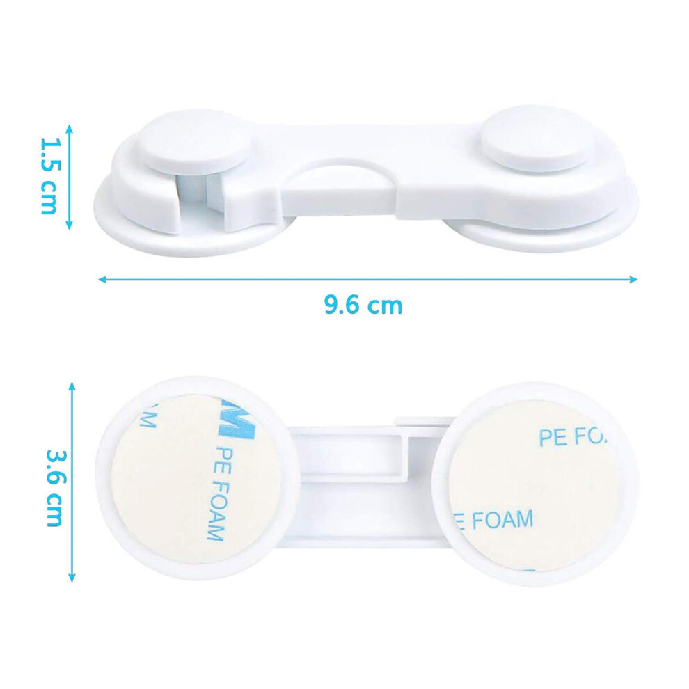 Child Safety Solution, Innovative Baby Proofing System, Multifunctional Drawer Locks Protect Kids From Household Dangers, Non-Toxic, No Odor, White