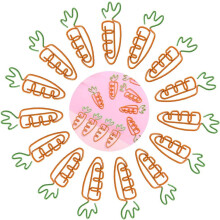 Lightweight And Portable Unique Pineapple Shape Design Paperclips, Fine Workmanship Exquisite Carrot Shape Design For Office Supplies, Cute Paperclip