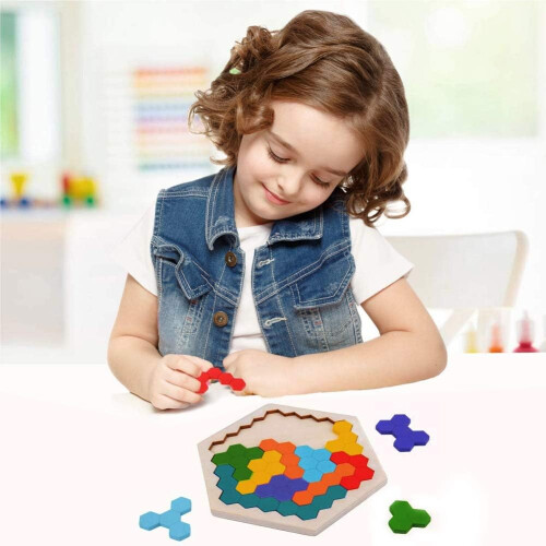 Γεωμετρικό παζλ Tangram, η λεία επιφάνεια εξασφαλίζει ασφαλές και ευχάριστο 2