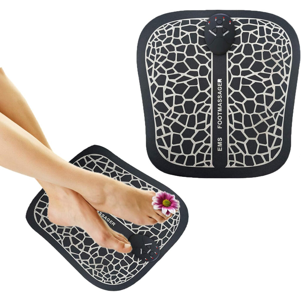 Compact Foot Massager For Relief From Neuropathy Pain, Improves Circulation Through Electrical Muscle Stimulation, Portable And Travel Friendly