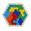 Γεωμετρικό παζλ Tangram, η λεία επιφάνεια εξασφαλίζει ασφαλές και ευχάριστο 2
