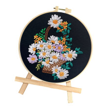 Florals Embroidery Handcrafted Bag Semi Finished Set with-B