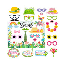 Cardboard Party Decorations Handheld Funny Props Spring-3