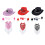Ensemble de chapeaux de cowboy polyvalents, pour la-Rose 2