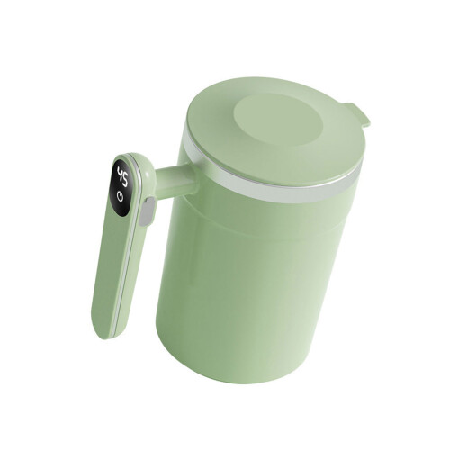 400ml Coffee Cup Electric Automatic Stirring Mug-Light Green