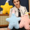 Starfishes Shape Cushion Decorative Functional Use-Blue 5
