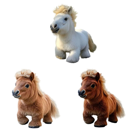 Jouet en peluche poney électrique encourageant-café 2