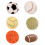 Coussin de sport décoratif en coton PP, coussin de-rugby 2
