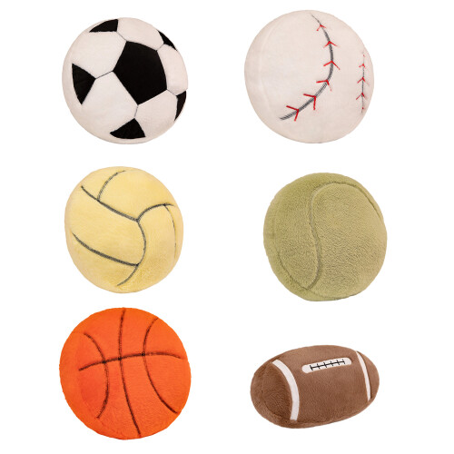 Coussin en peluche d'oreiller de forme de Baseball de-football 1