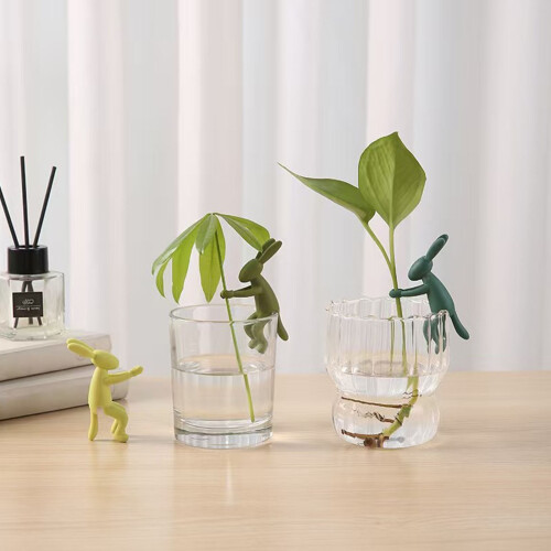 Easyly Install Rabbit Themed Hydroponic Plant-Emerald green 1