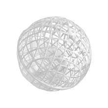 Cage roulante ronde pour volaille et animaux de-Blanc 50cm