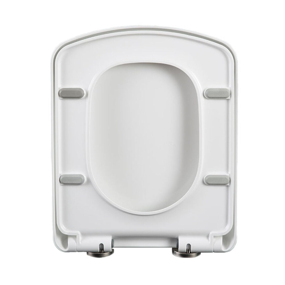 Square Toilet Seat, Angular Wc Seat With Slowclose Feature, Antibacterial Model 04G 35.5*43Cm 9412369185228