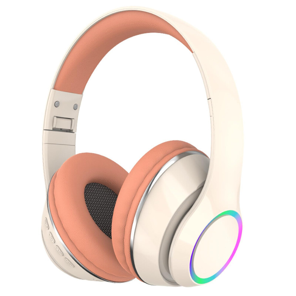 Wireless Headphones Over Ear Bluetooth With Microphone, Foldable, Hifi Stereo, Noise Cancelling, Pink 9412369185402