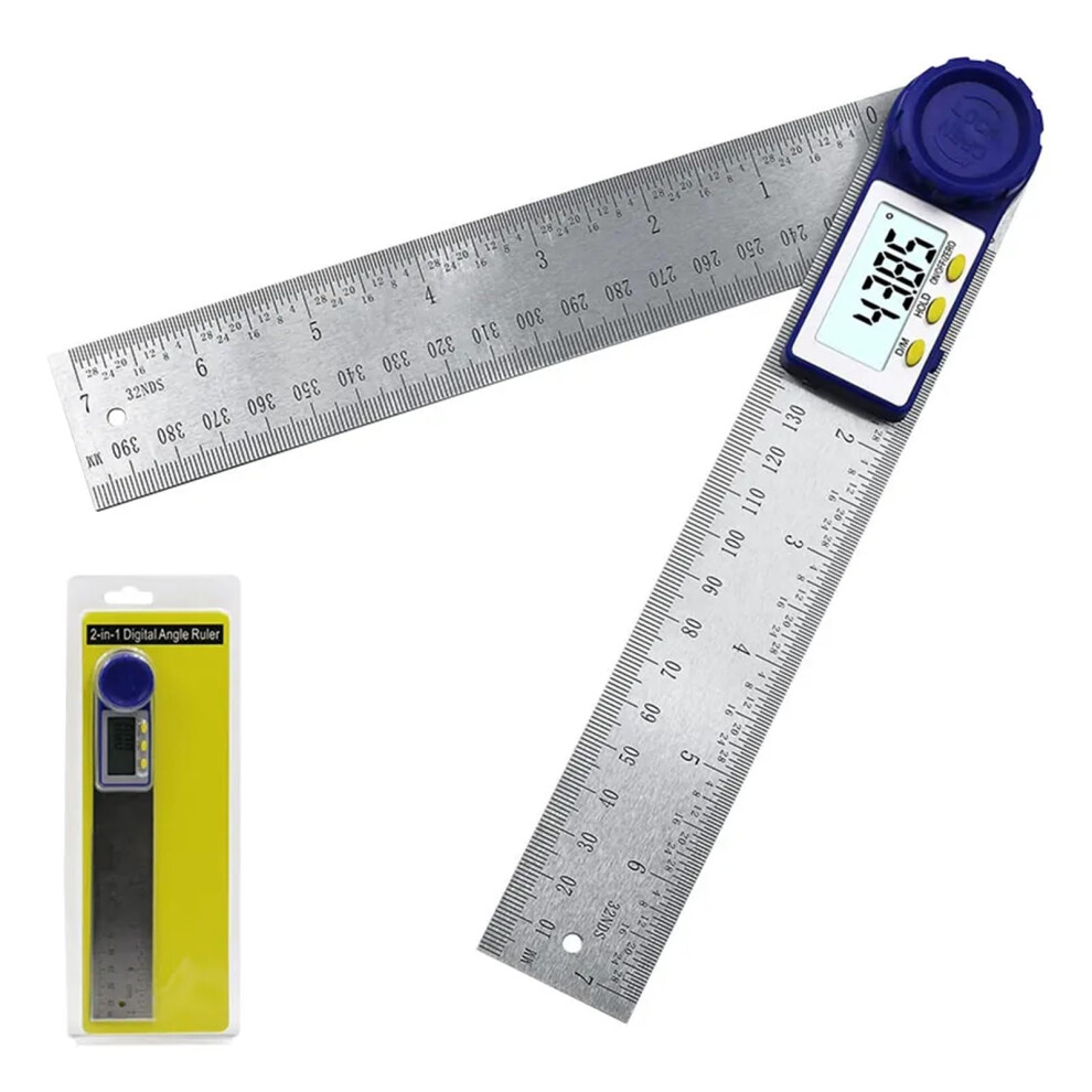 Digital Protractor 0200Mm (8Inch) Inclinometer, Digital Ruler, Electronic Goniometer Angle Finder, Yellow 9189345057267