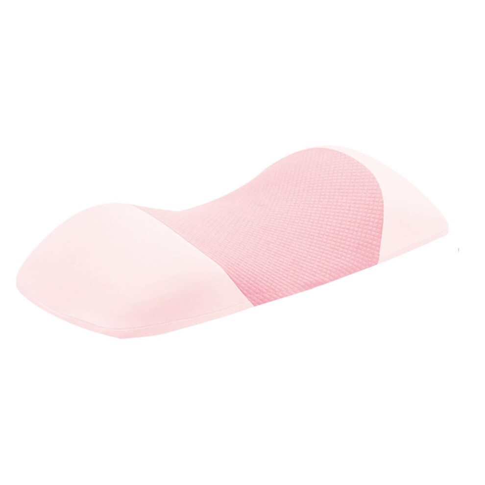 Lumbar Pillow For Sleeping Sponge Orthopedic Cooling Contoured PostureCorrecting Wheelchair Floor Sitting Pink