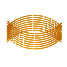 Motorcycle Wheel Rim Sticker Fits 1718 Inch Wheels Reflective Rim Tape Front Rear Wheel Decal Color 1