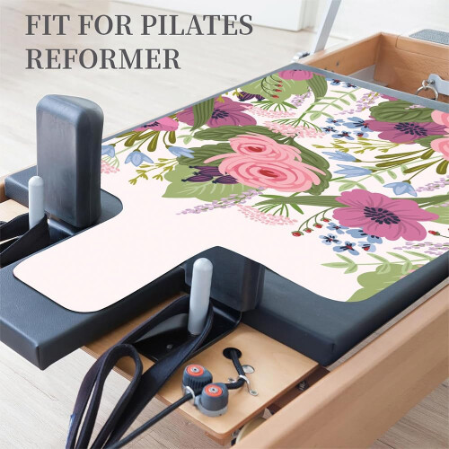 Pilates Yoga Mat, 3D Marble Pattern, NonSlip Washable, Foldable (Pink) 1
