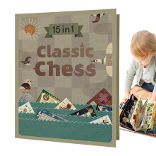 Chess Notebook, Magnetic Chess Game, Family Friendly, Strategic Hobbies for Kids, Adults, Home, Travel