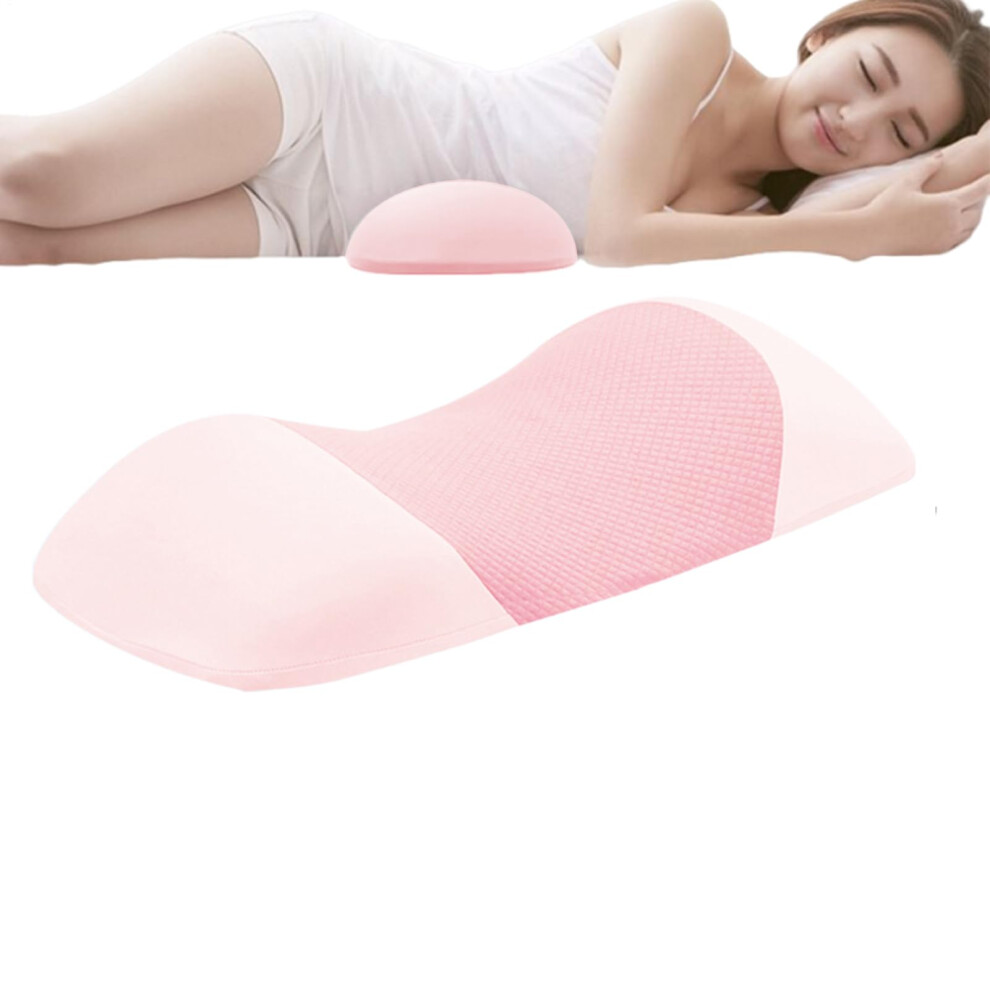 Lumbar Support Pillow For Sleeping Sponge Orthopedic Cooling Contoured PostureCorrecting Pink Wheelchair Floor Sitting