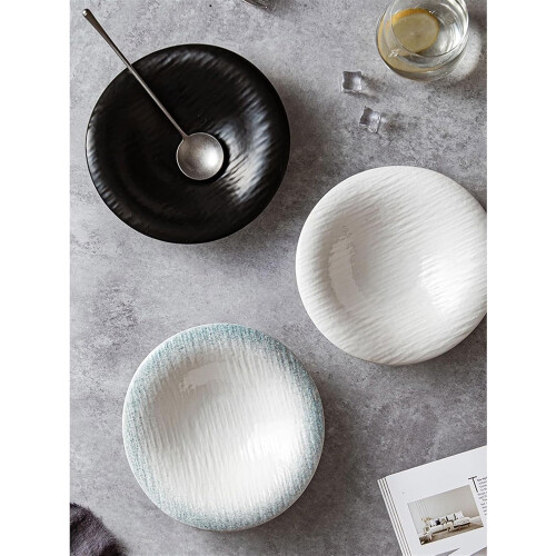 Commercial hotel tableware, dinner plate (white, 20.3 cm) White 8 inch 2
