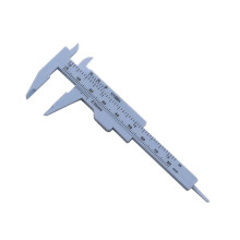 Vernier Caliper 080mm Mini Plastic Jewelry Measuring Tool Blue 1 Piece For Students