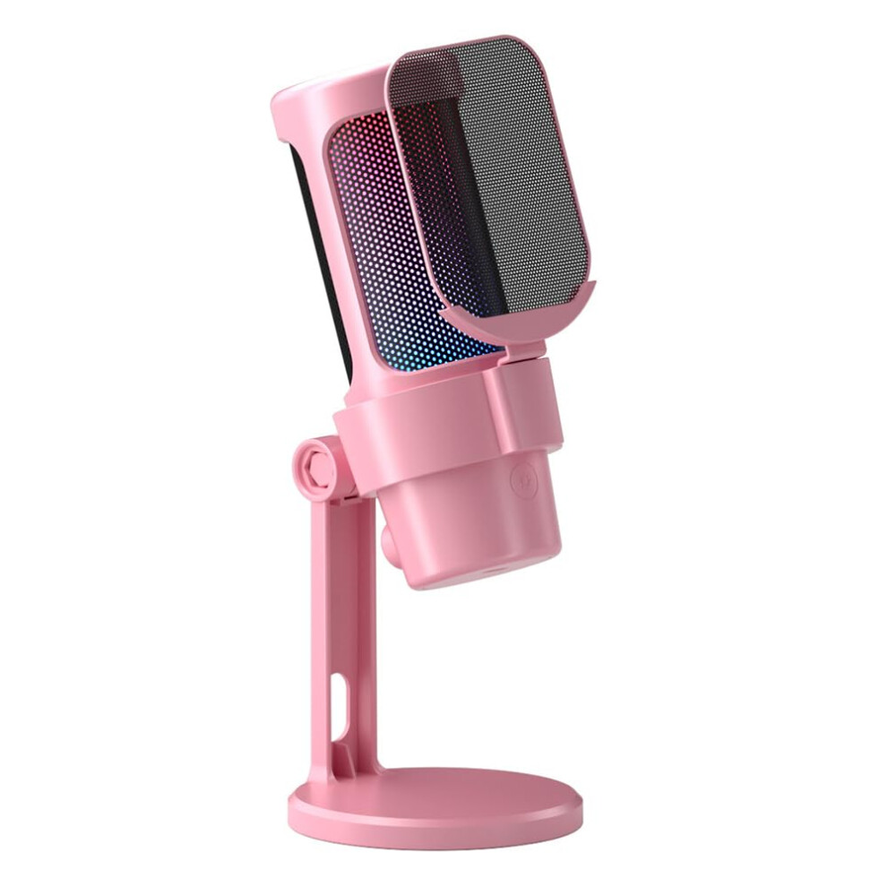 Gaming Mic Usb Cardioid Microphone With Rgb Lighting, Onekey Mute, Gain Knob, Plug And Play For Gaming And Streaming 9189345057663