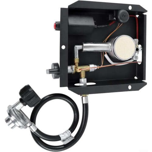 'Comprehensive Replacement Kit for 47,000 BTU Patio Heater Includes Control Box and Safety Features'
