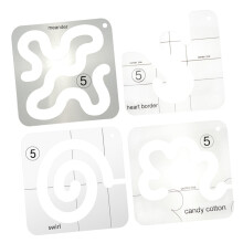 Sewing Patchwork Ruler Kit 4 Pieces Acrylic Rulers Templates Fabric Sewing and Craft