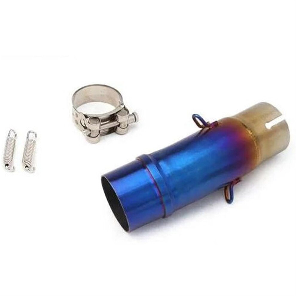 Motorcycle Exhaust Systems Modified Slip On Middle Link Pipe 51Mm Muffler For Ninja400 Z400 20172023 Blue 9365049954761