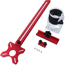 Woodworking Trimmer Bracket with Height Adjustable Base for Precision Edge Trimming and Stable Support